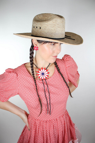 Vintage Natural Palm Leaf Straw Cowboy Hat Selected By Moons + Junes Vintage