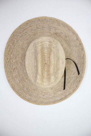Женский головной убор Moons + Junes Vintage Natural Palm Leaf Straw Cowboy Hat Selected, цвет: Кремовый — фото 2