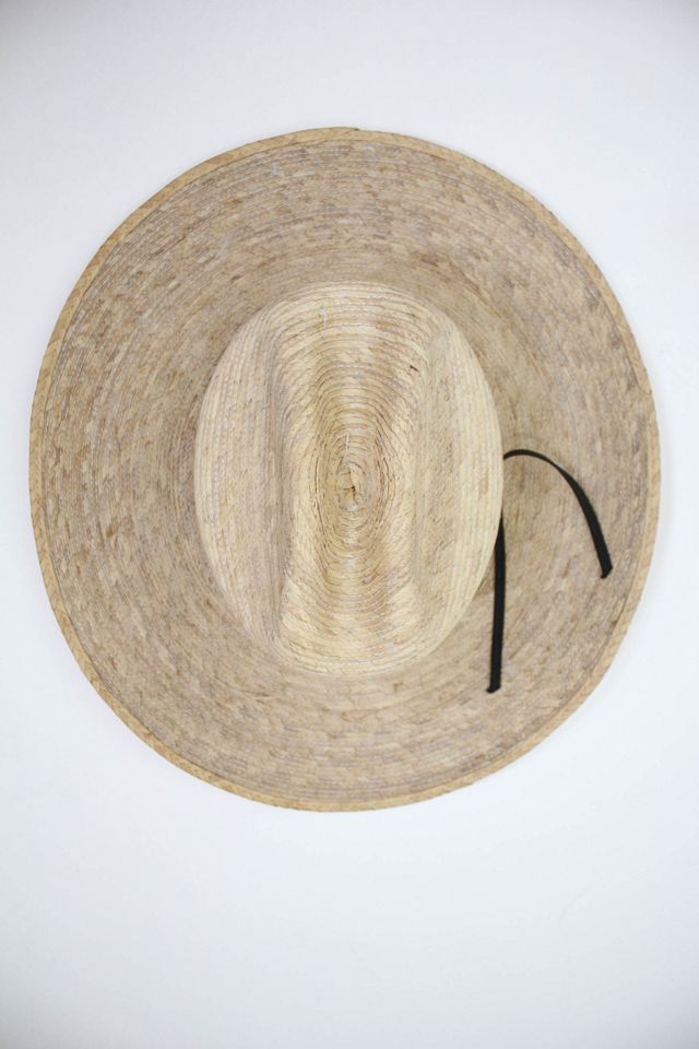 Vintage Natural Palm Leaf Straw Cowboy Hat Selected By Moons + Junes Vintage #1