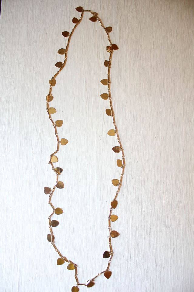 Vintage Heart Charm Gold Layering Necklace Selected By Moons + Junes Vintage #2