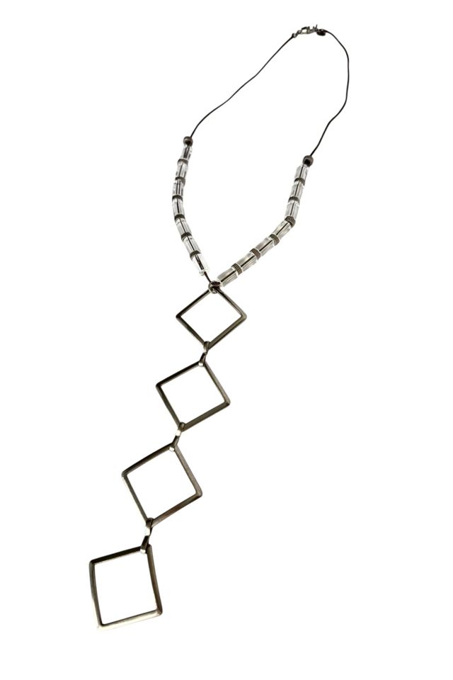 Vintage Diamond Shaped Chain With Clear Beads Selected By Ankh By Racquel #1