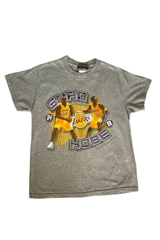 Vintage Lakers Gray Basketball Graphic Tee Selected By Ankh By Racquel