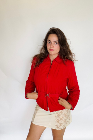 Vintage Cherry Red Ski Jacket Selected by Atlantic Vintage