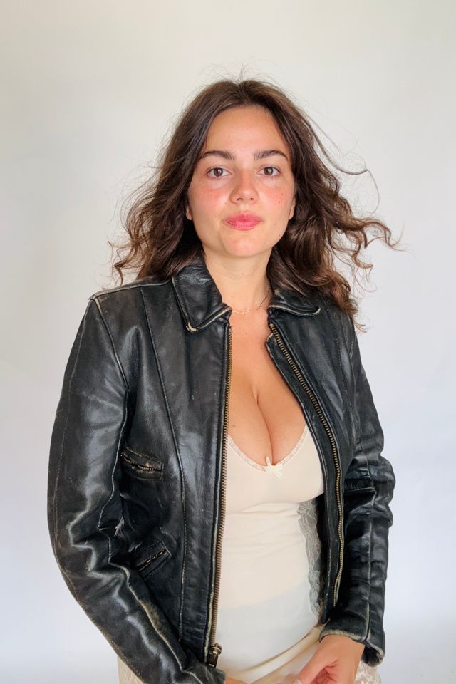 Vintage Classic Moto Leather Jacket Selected by Atlantic Vintage #1