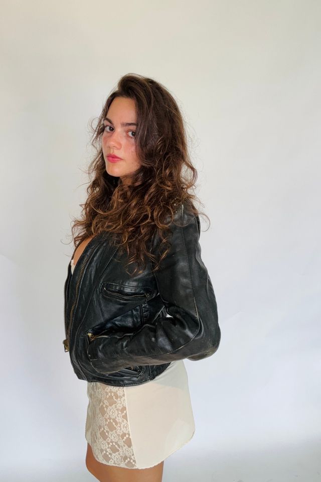 Vintage Classic Moto Leather Jacket Selected by Atlantic Vintage #2