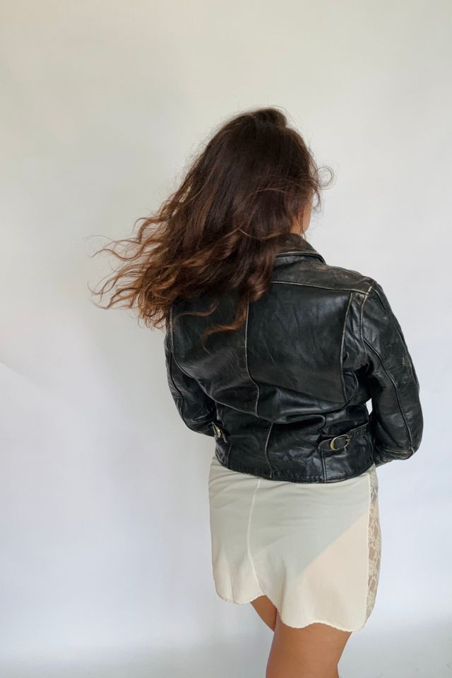 Vintage Classic Moto Leather Jacket Selected by Atlantic Vintage #3