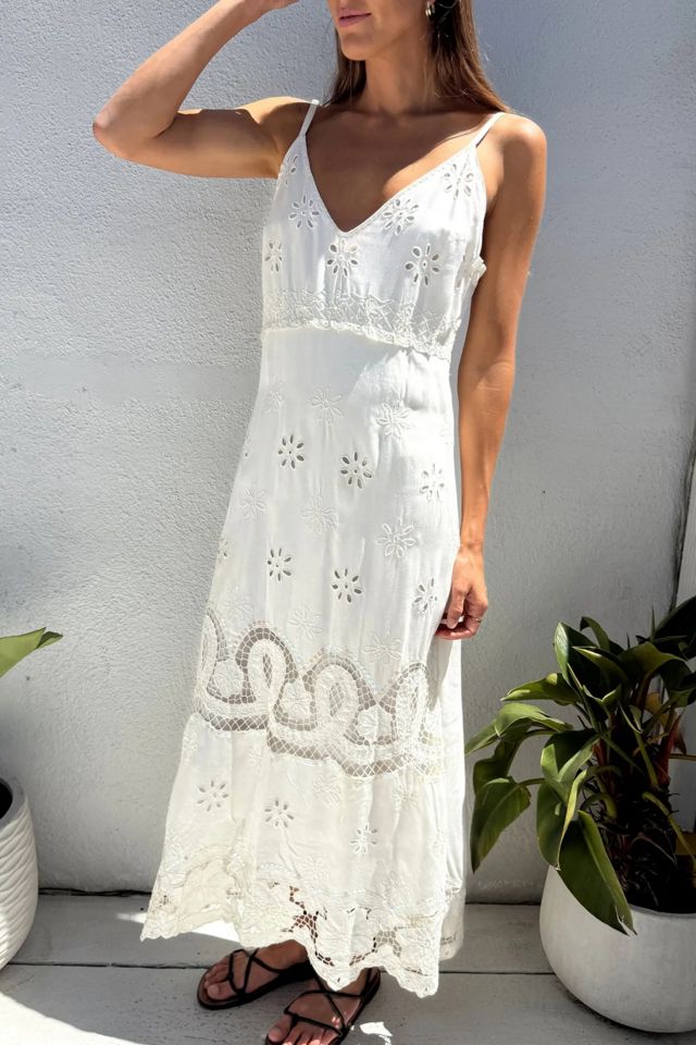90s Cutwork Maxi Dress Selected by Madly Vintage #3