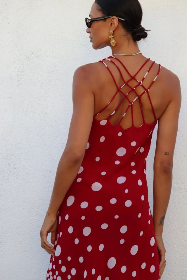 90s Polka Dot Bias Cut Dress Selected by Madly Vintage #2