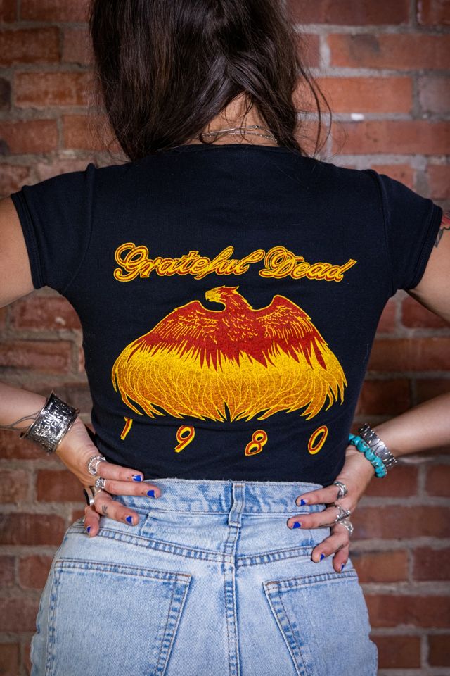 Vintage 1980 Grateful Dead On The Road Again Concert T Shirt Selected by Black Shag Vintage #1