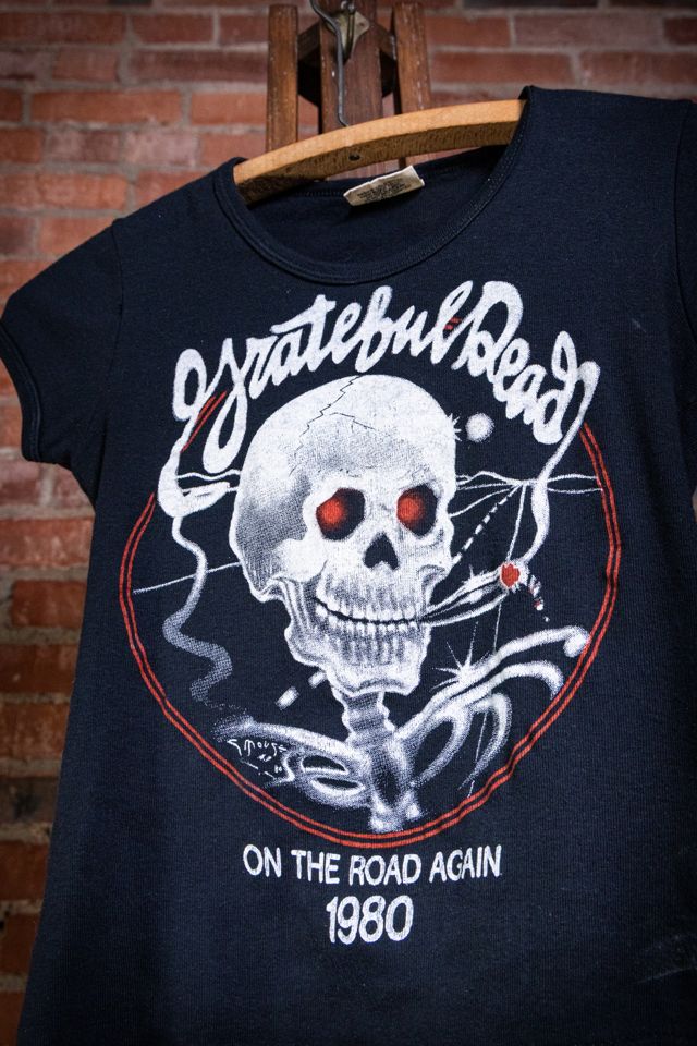 Vintage 1980 Grateful Dead On The Road Again Concert T Shirt Selected by Black Shag Vintage #2