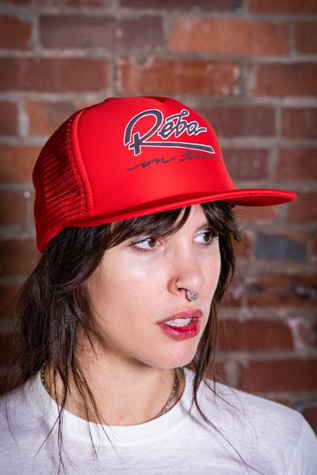 Vintage 90s Reba On Tour Red Trucker Hat Selected by Black Shag Vintage