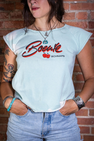 Vintage 1960s Boente Schnaps Cutoff Sweatshirt Selected by Black Shag Vintage