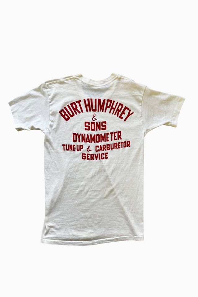 Vintage 1980s Burt Humphrey Garage T Shirt Selected By Vintage Warrior #1
