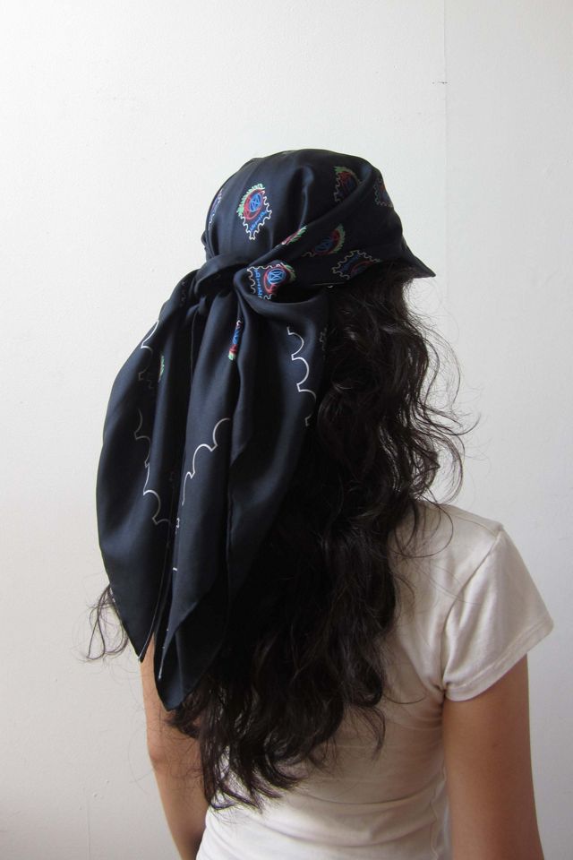 Highdive THE EDIE Scarf Hat in Retro Postage Print #2
