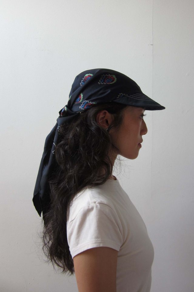 Highdive THE EDIE Scarf Hat in Retro Postage Print #3