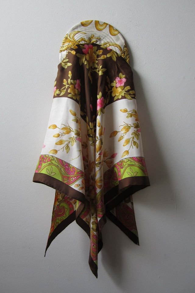Highdive one-of-a-kind THE EDIE Scarf Hat in Autumn Bloom Chains Print #3