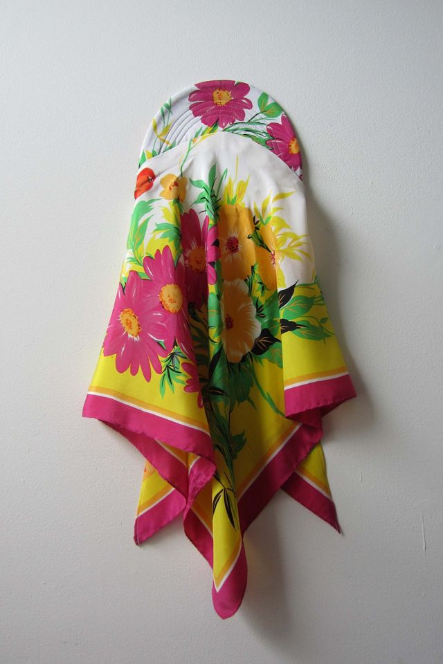Highdive one-of-a-kind THE EDIE Scarf Hat in Late Summer Garden Print #3