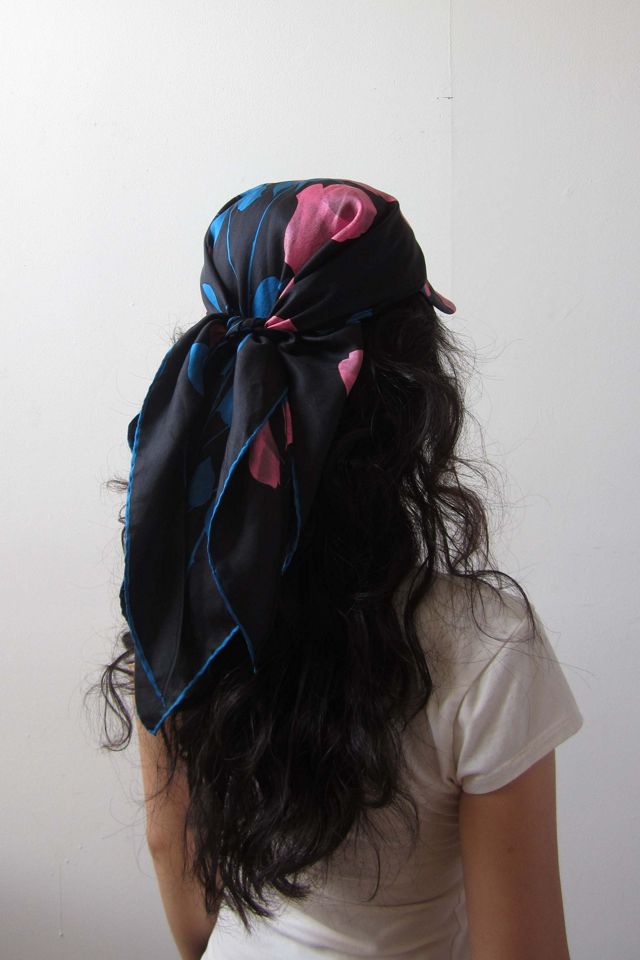 Highdive one-of-a-kind THE EDIE Scarf Hat in Old Hollywood Rose #2
