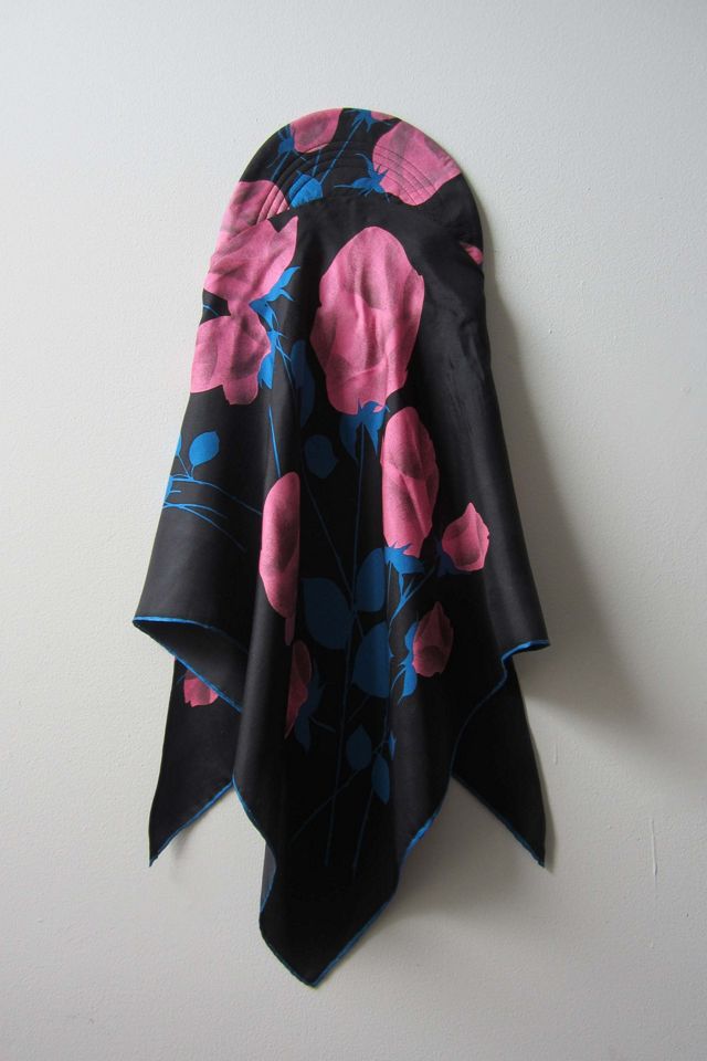 Highdive one-of-a-kind THE EDIE Scarf Hat in Old Hollywood Rose #3