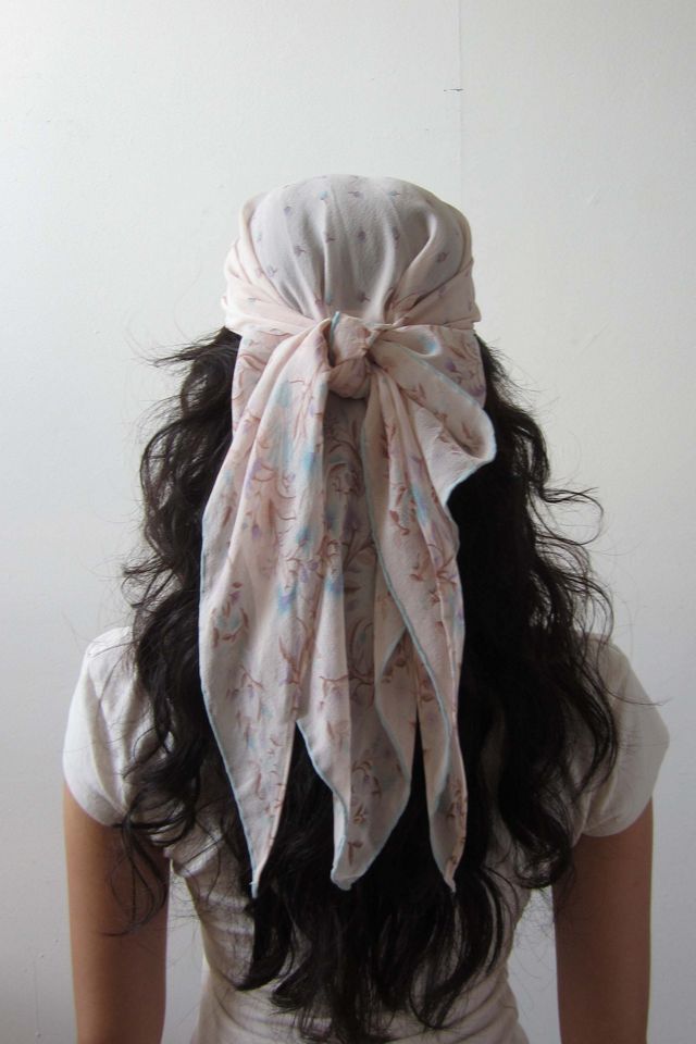 Highdive one-of-a-kind THE EDIE Scarf Hat in Powder Puff Silk #1