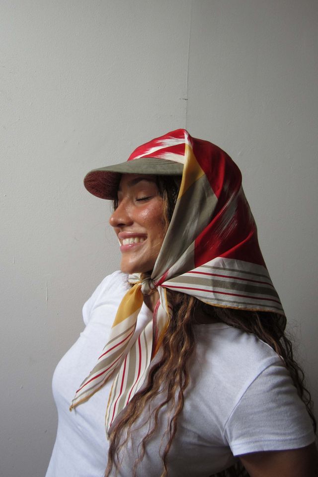 Highdive one-of-a-kind THE EDIE Scarf Hat in Safari Sunrise Print #2