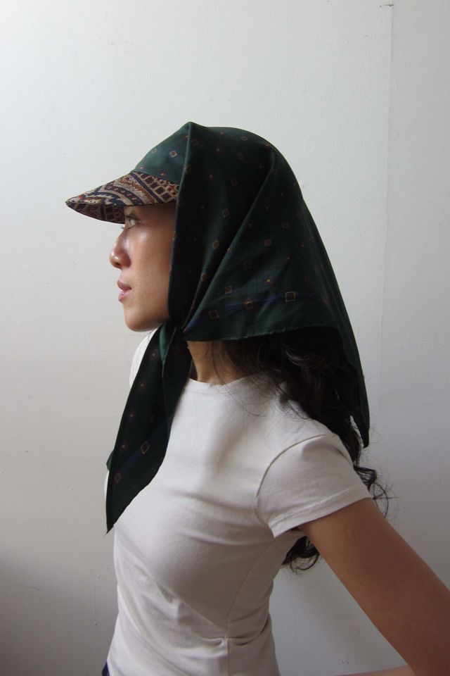 Highdive one-of-a-kind THE EDIE Scarf Hat in Classic Scarf Print #2