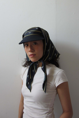 Highdive THE EDIE Scarf Hat in Monogram Stripe