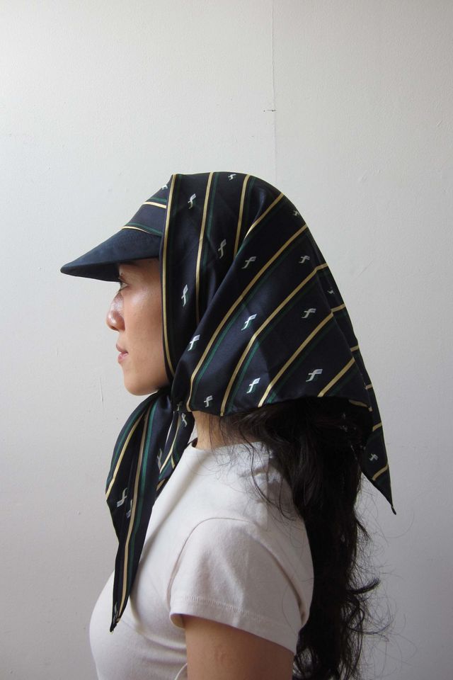 Highdive THE EDIE Scarf Hat in Monogram Stripe #1