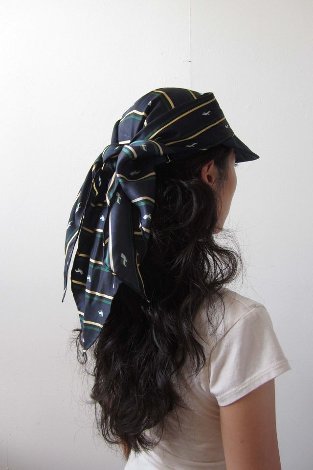 Highdive THE EDIE Scarf Hat in Monogram Stripe #2