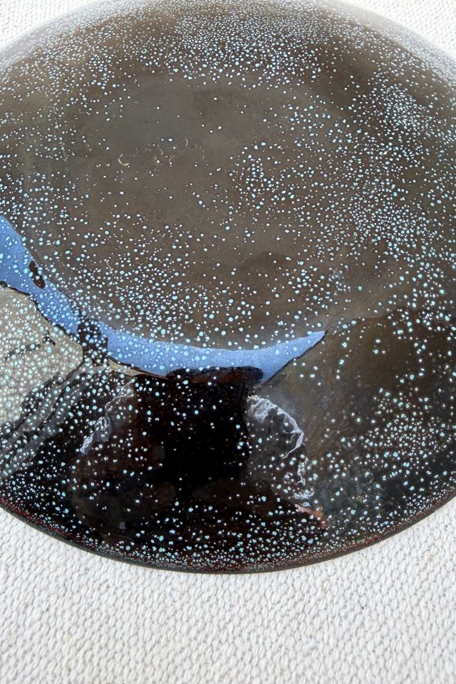 Vintage Enamel-On-Copper Floral Dish Selected by Bohhaus #3
