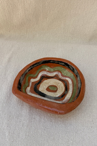 Vintage Abstract Pottery Catchall Dish Selected By Bohhaus