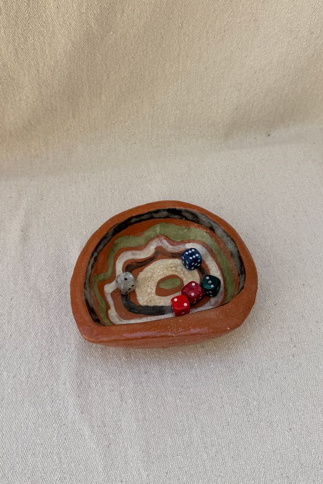 Vintage Abstract Pottery Catchall Dish Selected By Bohhaus #1
