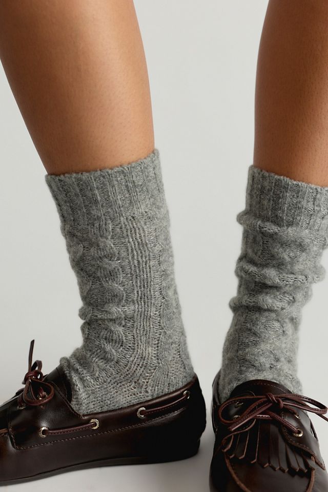 Cable Knit Socks #1