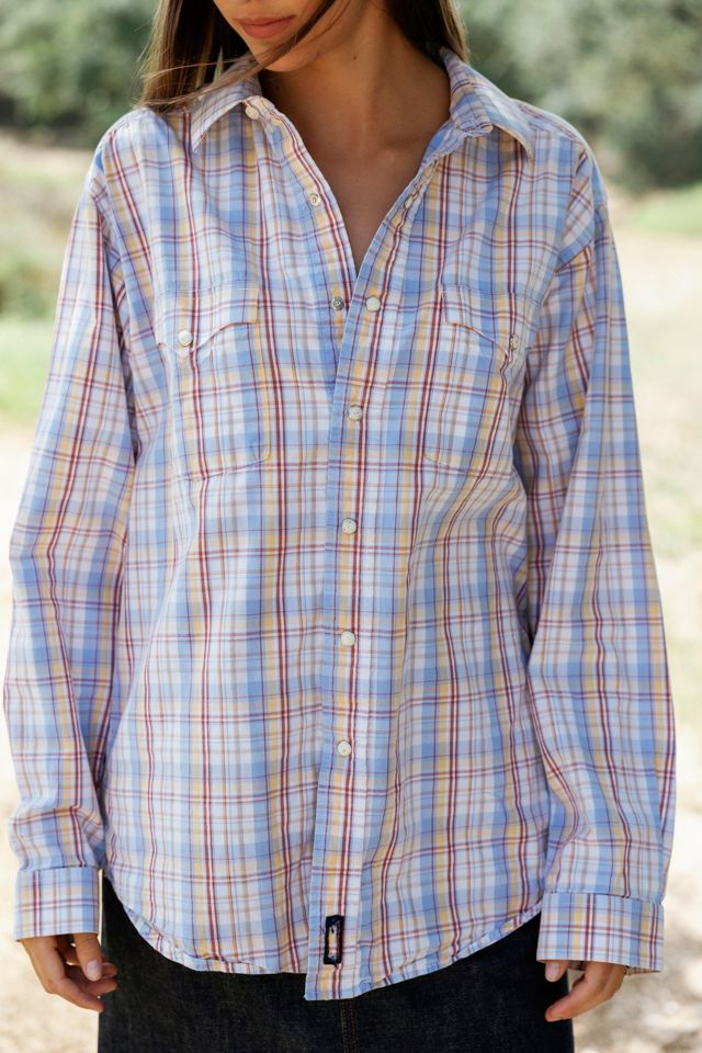 1990s Plaid Pearl Snap by Lauren Owen of Texas #1