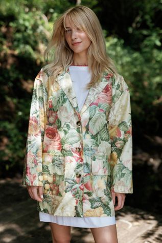 1990s Nordic House Designs Floral Raincoat by Lauren Owen of Texas