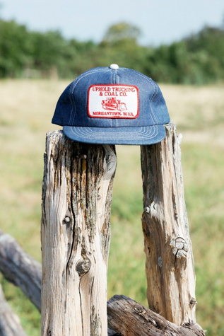 1980s Uphold Trucking & Coal Co. Denim Trucker Hat by Lauren Owen of Texas