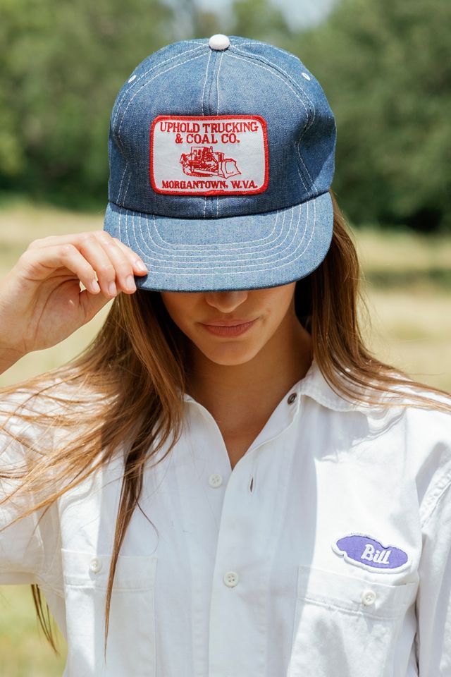 1980s Uphold Trucking & Coal Co. Denim Trucker Hat by Lauren Owen of Texas #1