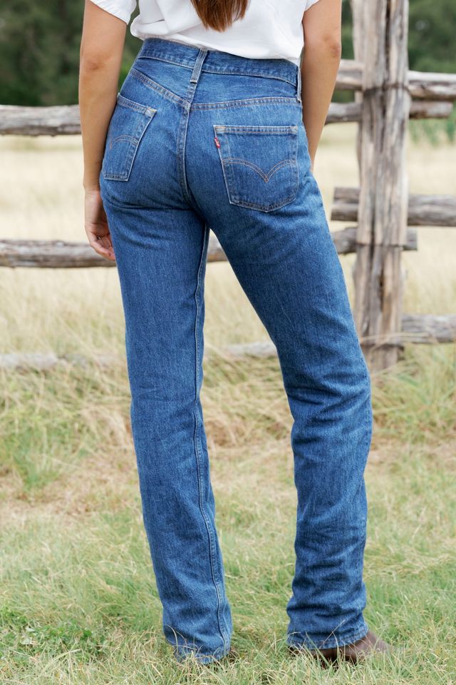 1980s 501 Levi’s Mid-Wash Straight Leg Jeans by Lauren Owen of Texas #2