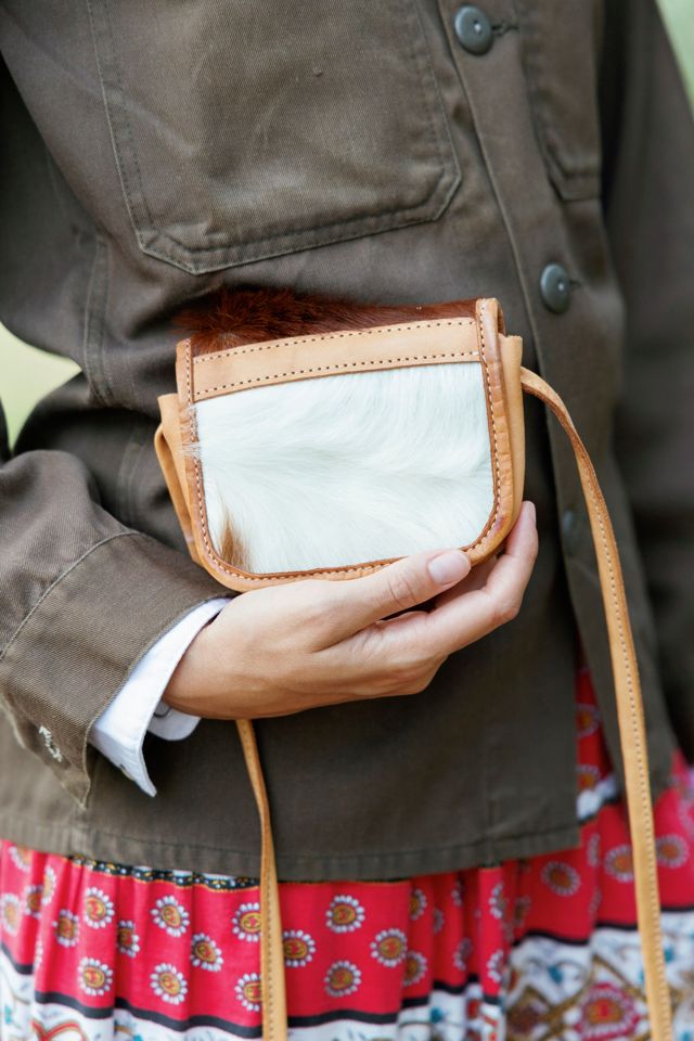 1970s Cowhide and Leather Mini Crossbody Bag by Lauren Owen of Texas #2