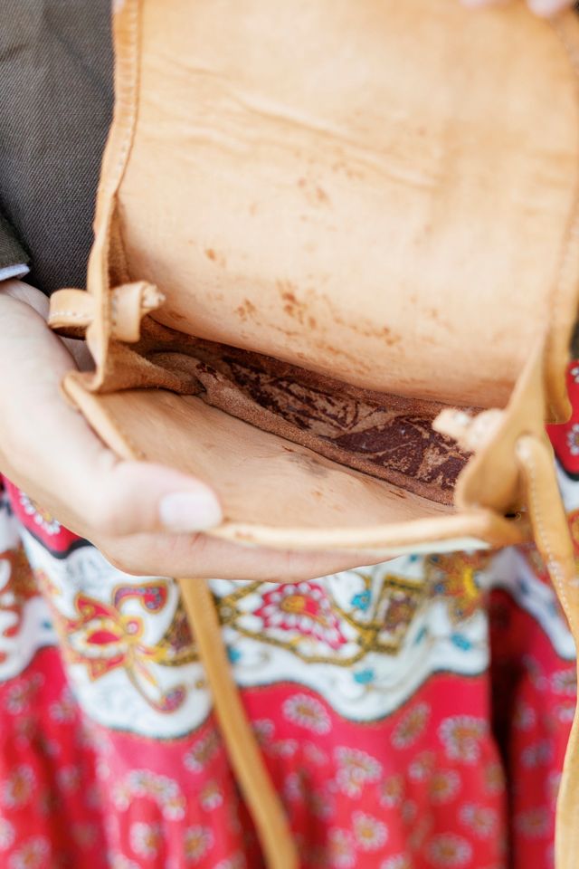 1970s Cowhide and Leather Mini Crossbody Bag by Lauren Owen of Texas #3