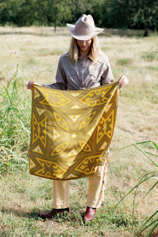 Vintage 1960s Christian Dior Geometric Silk Scarf by Lauren Owen