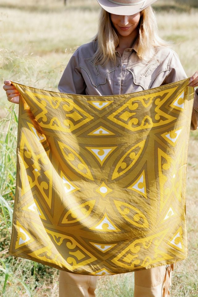 Vintage 1960s Christian Dior Geometric Silk Scarf by Lauren Owen of Texas #1