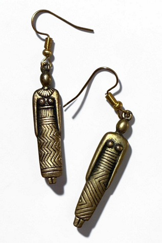 1990s Laurel Burch Southwest Couple Earrings Selected by Personal Choice