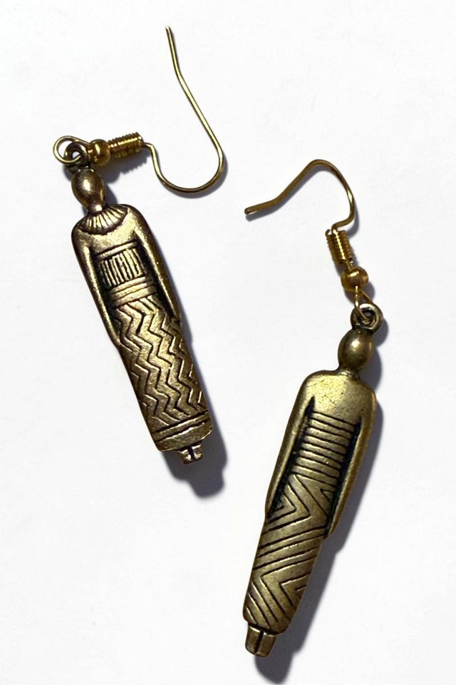 1990s Laurel Burch Southwest Couple Earrings Selected by Personal Choice #1