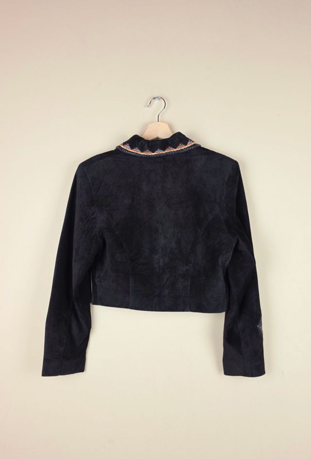 80s Vintage Cropped Leather Jacket Selected By Igala Vintage #3