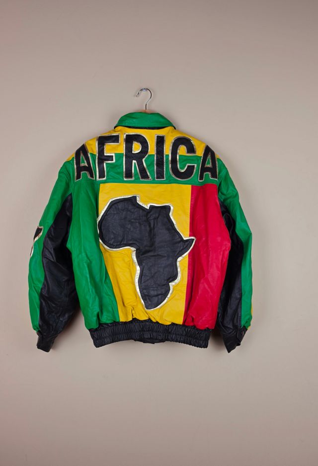 80s Vintage Maziar Africa Motherland Leather Jacket Selected By Igala Vintage #3