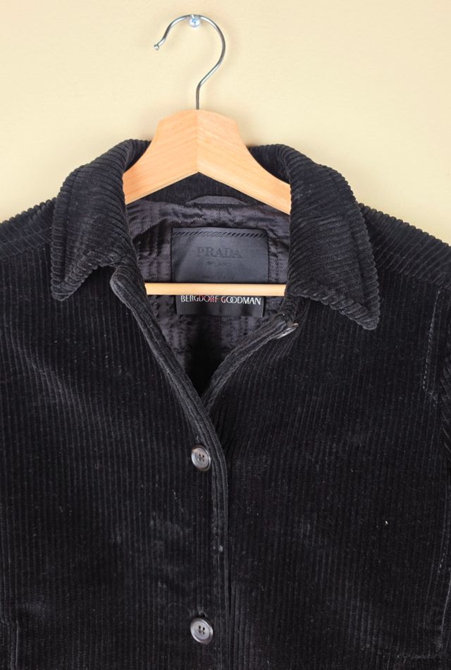2003 PRADA x Bergdorf Goodman Runway Corduroy Jacket Selected By Igala Vintage #1