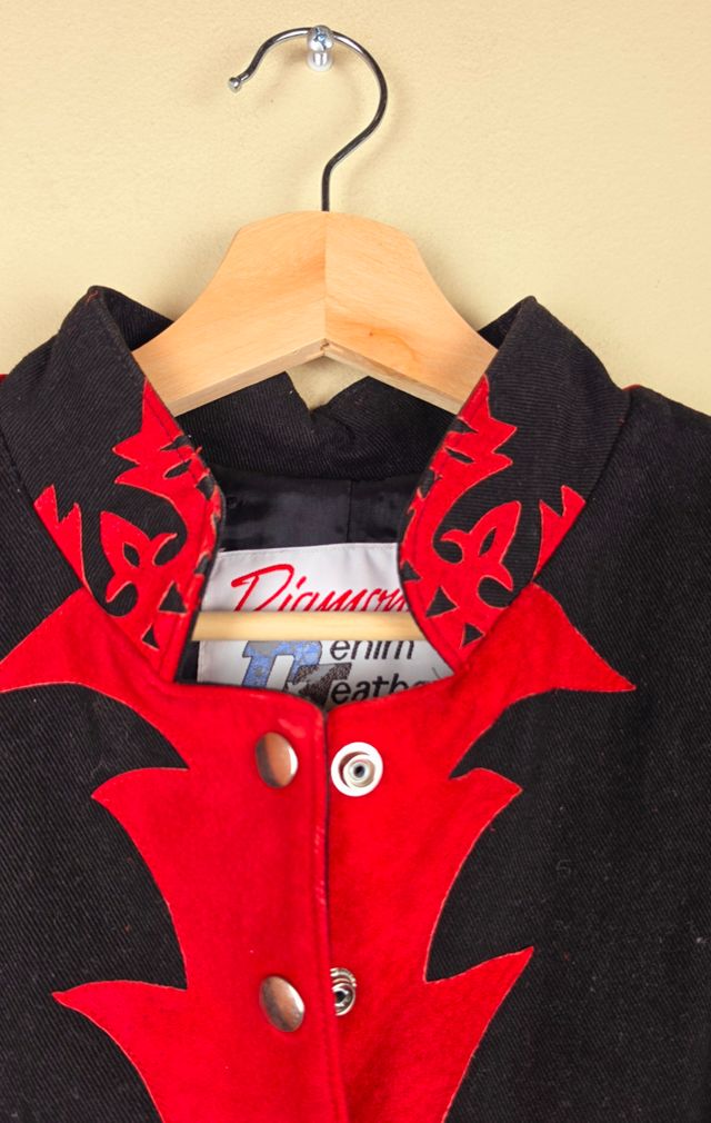 80s Vintage Cropped Western Suede Leather Jacket Selected By Igala Vintage #2