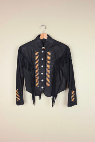80s Vintage Tatanka Cropped Leather Jacket Selected By Igala Vintage