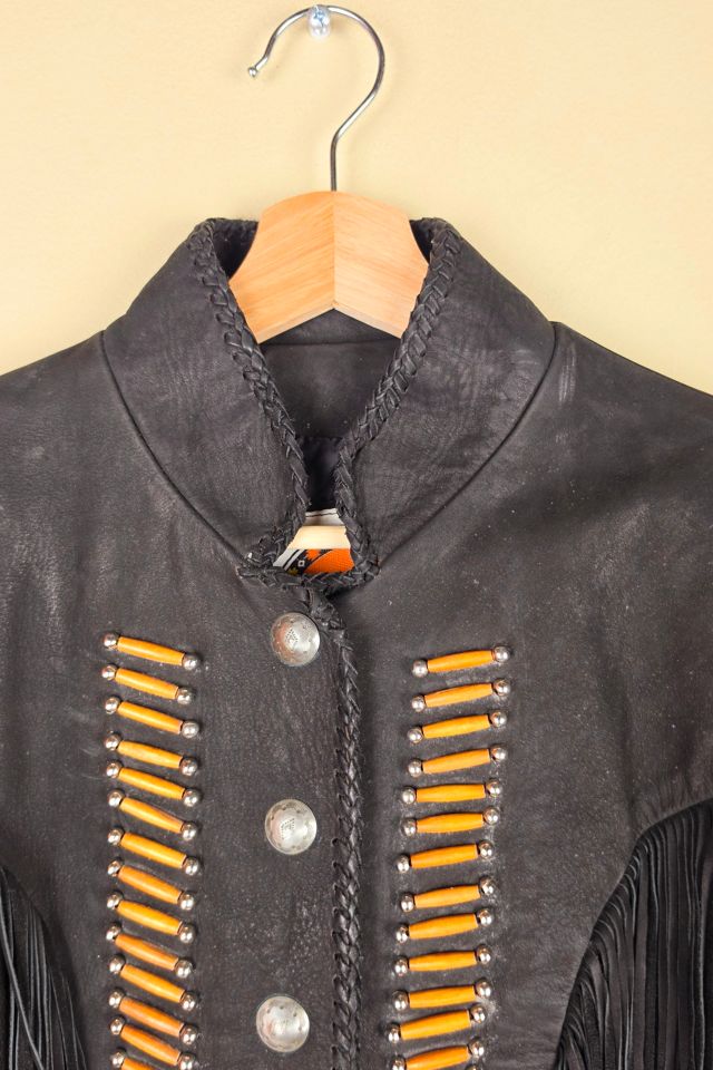80s Vintage Tatanka Cropped Leather Jacket Selected By Igala Vintage #2